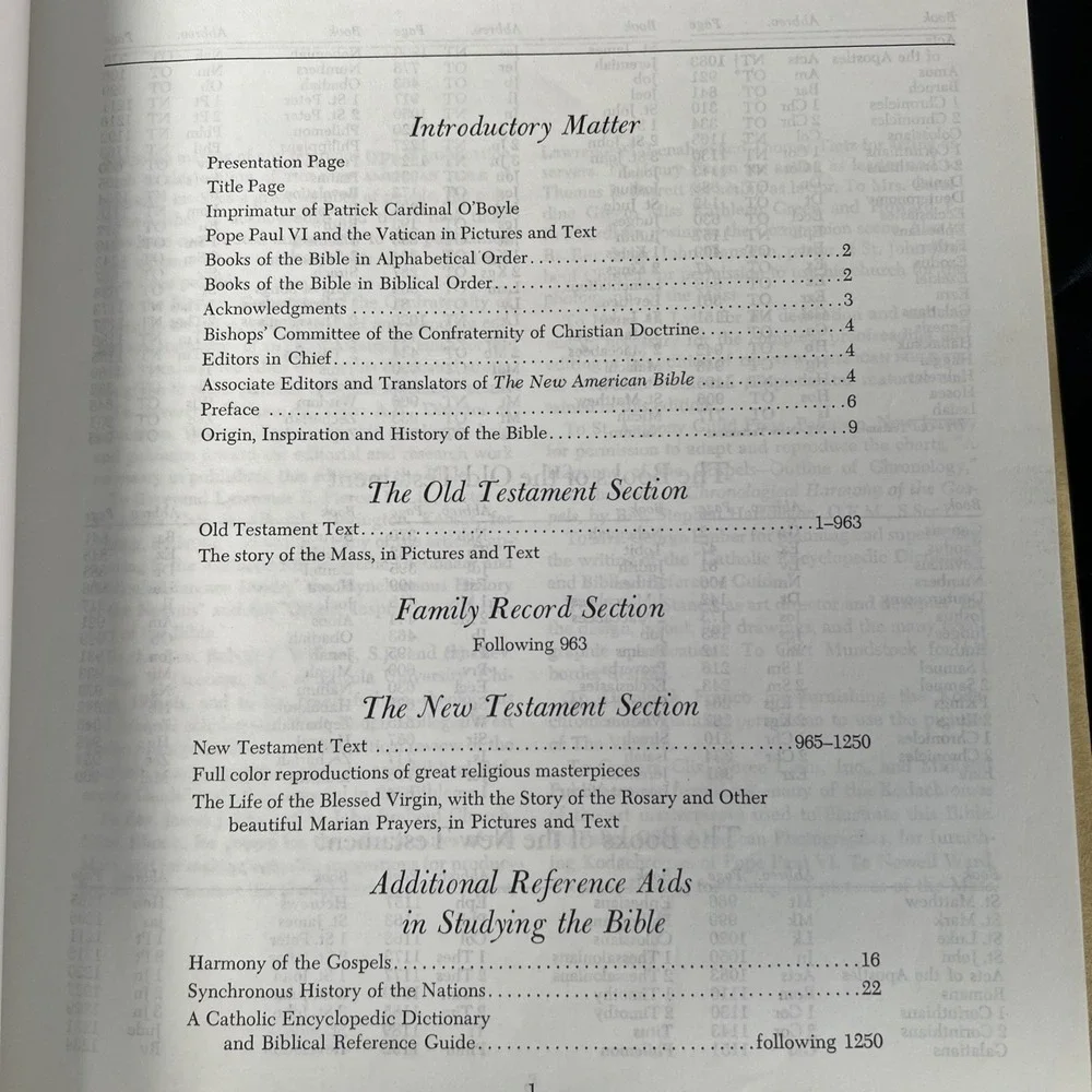 Vintage Holy Bible‎ Fireside Family Edition Catholic 1974/75 Edition